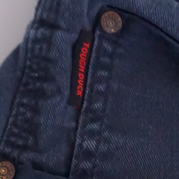 Tough Duck Navy Heavyweight Cotton Carpenter Cargo Loop Workwear Pants 34X34 - Picture 12 of 16